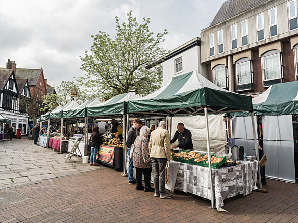 Farmer's market in Cheshire
